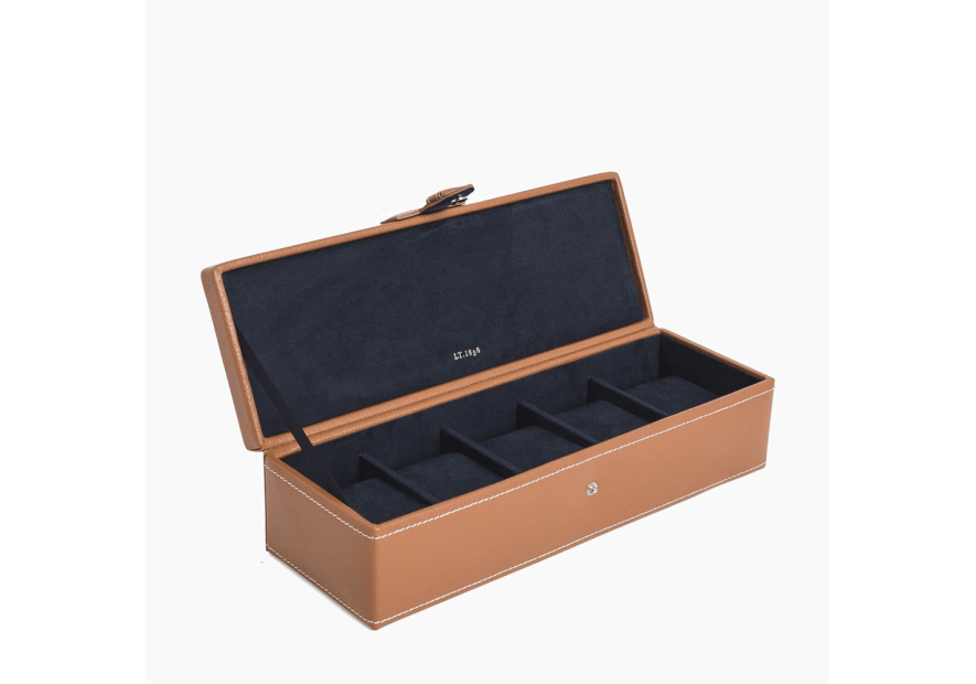 Le Tanneur TBJ7391 - REFENTE CUIR VACH. - N coffret 5 montres Coffrets à bijoux