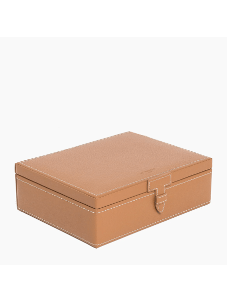Le Tanneur TBJ7393 - REFENTE CUIR VACH. - N coffret 8 montres fermoir pression t Coffrets à bijoux