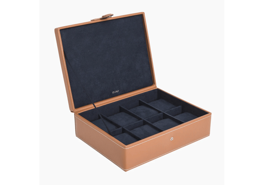 Le Tanneur TBJ7393 - REFENTE CUIR VACH. - N coffret 8 montres fermoir pression t Coffrets à bijoux
