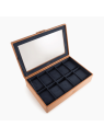 Le Tanneur TBJ7394 - CUIR DE VACHETTE - NAT coffret 10 montres vitré coffret-montres