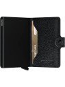 Secrid MVG - ALUMINIUM/CUIR - BLACK/BLA porte cartes miniwallet veg porte-cartes