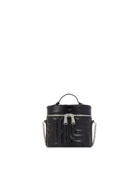 Lancel A12516 - CUIR DE VACHETTE - NOIR lancel- midi minuit- sacs seau sacs-a-mains