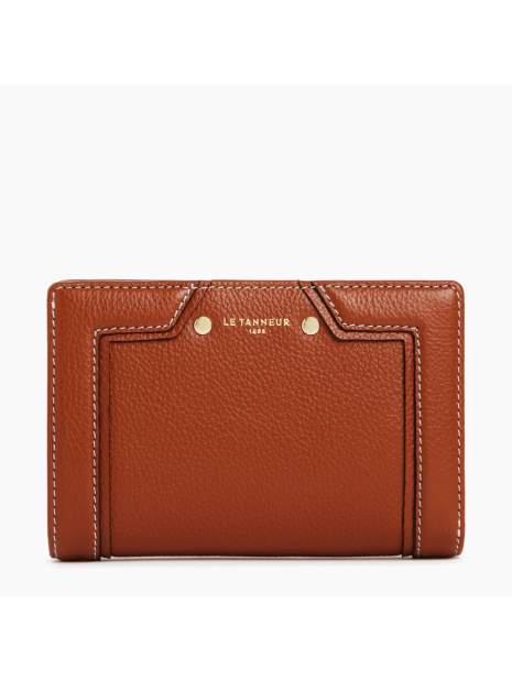 Le Tanneur TNGI3301 - CUIR DE VACHETTE - AC le tanneur- ella- porte feuille dos à dos porte-monnaie-femme