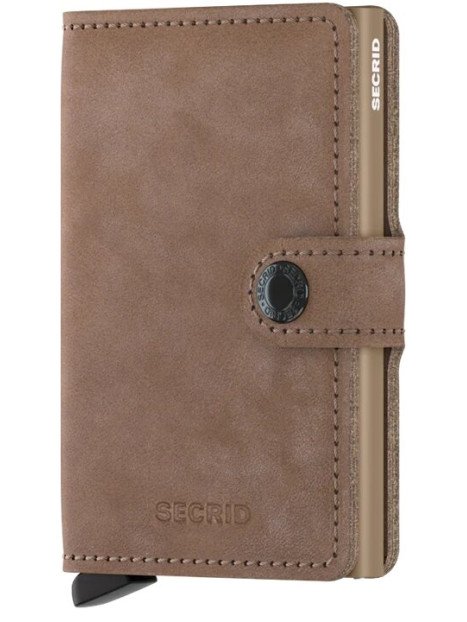 Secrid MV - CUIR DE VACHETTE - TAUPE porte cartes mini wallet vintage Porte-cartes