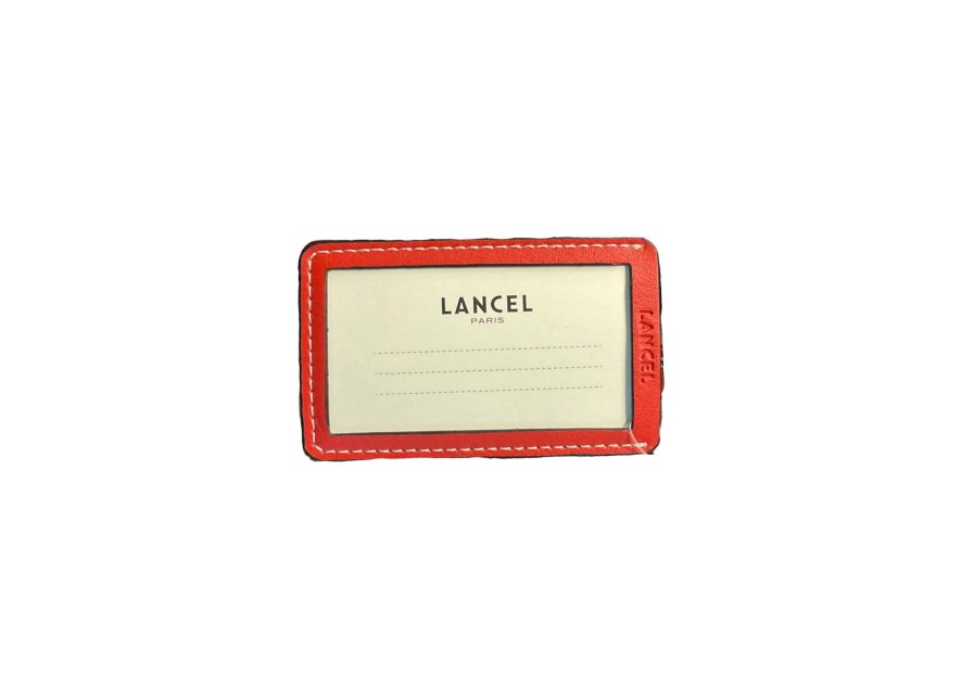 Lancel A08227 - CUIR DE VACHETTE - ROUG porte adresse bagage Accessoires de voyage