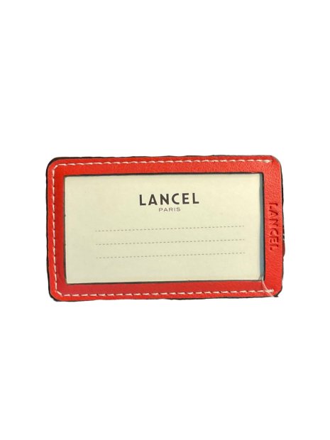 Lancel A08227 - CUIR DE VACHETTE - ROUG porte adresse bagage accessoires-de-voyage