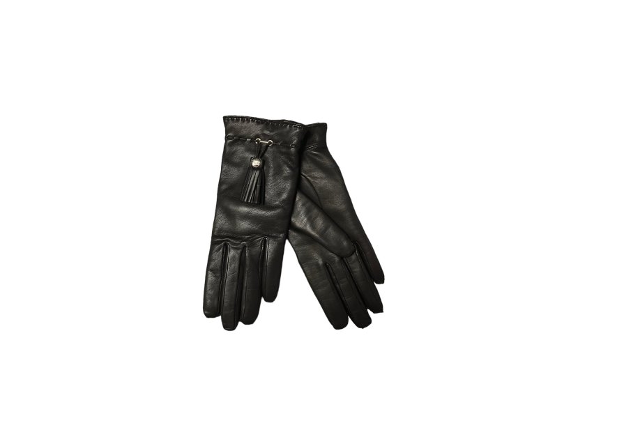 Lancel A03893 - AGNEAU - MOKA. lancel-premier flirt-gants femme Gants