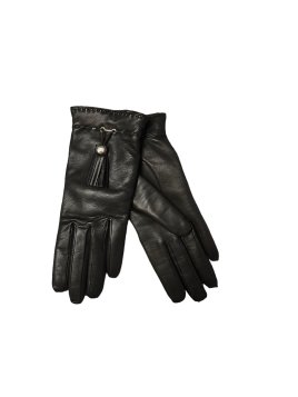 Lancel A03893 - AGNEAU - MOKA. lancel-premier flirt-gants femme Gants