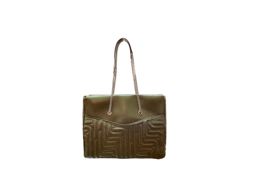 Lancel A12515 - CUIR DE VACHETTE - KAKI lancel-midi minuit-porté épaule Sac business