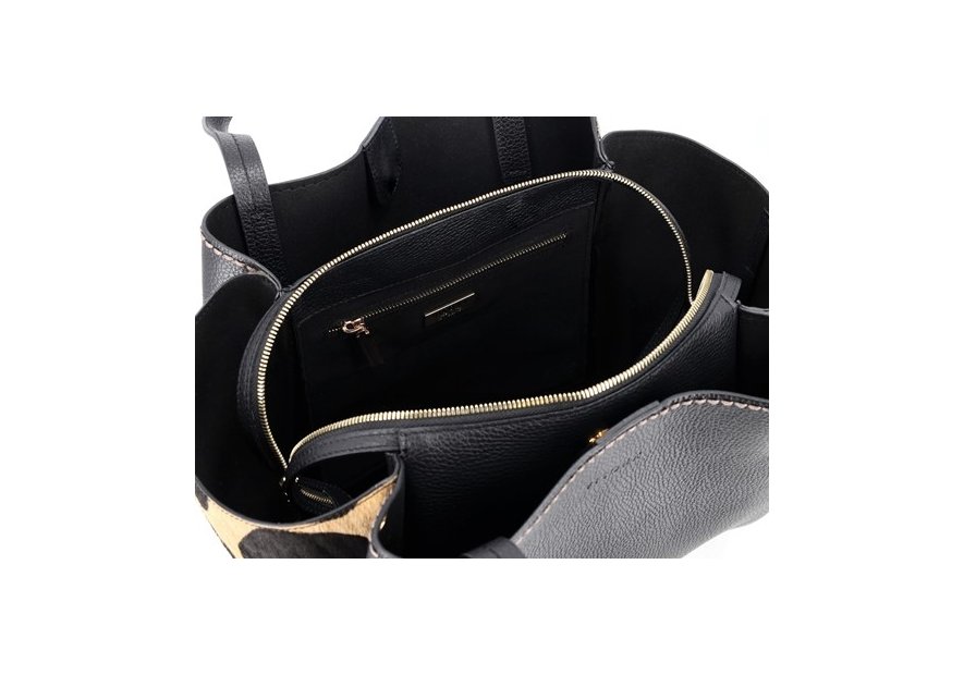 vison'a 23552/PONY - CUIR DE VACHETTE -  visona- pony- shopping Sac business