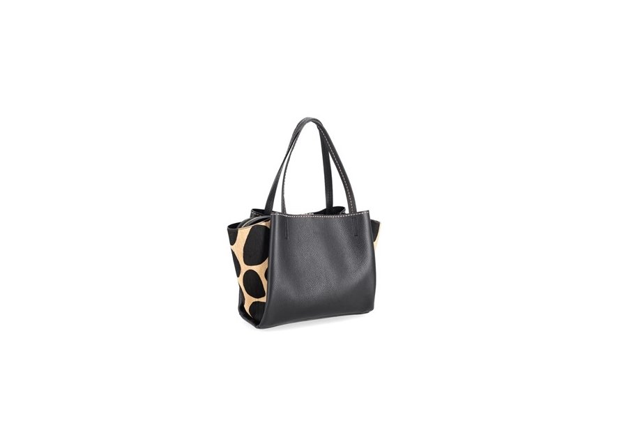 vison'a 23552/PONY - CUIR DE VACHETTE -  visona- pony- shopping Sac business