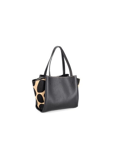 vison'a 23552/PONY - CUIR DE VACHETTE -  visona- pony- shopping Sac business