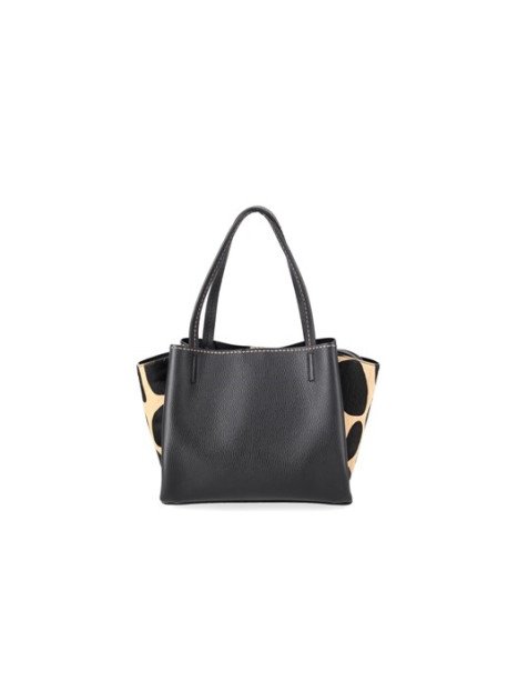 vison'a 23552/PONY - CUIR DE VACHETTE -  visona- pony- shopping Sac business