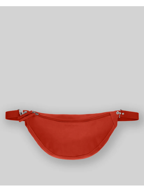 Les Ateliers Foures B124 - CUIR DE VACHETTE - ORANGE les ateliers foures-baroudeuse-banane l sacs-a-mains