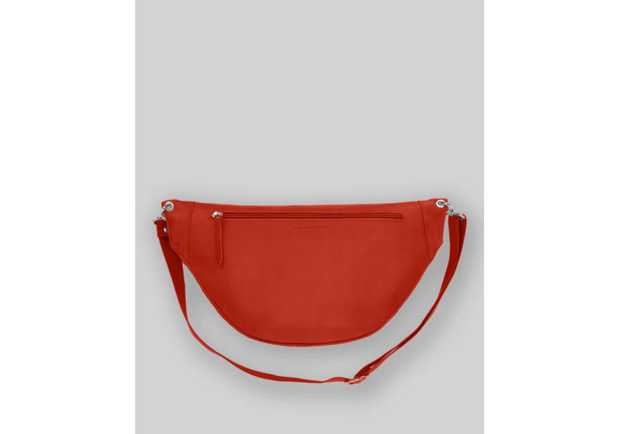 Les Ateliers Foures B124 - CUIR DE VACHETTE - ORANGE les ateliers foures-baroudeuse-banane l Sac business