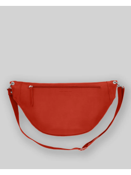 Les Ateliers Foures B124 - CUIR DE VACHETTE - ORANGE les ateliers foures-baroudeuse-banane l Sac business