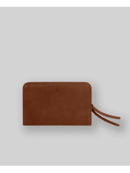 Les Ateliers Foures B53 - CUIR DE VACHETTE - FAUVE portefeuille femme dos à dos baroudeuse m Portefeuille Homme