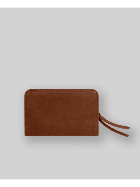 Les Ateliers Foures B53 - CUIR DE VACHETTE - FAUVE portefeuille femme dos à dos baroudeuse m portefeuille-homme
