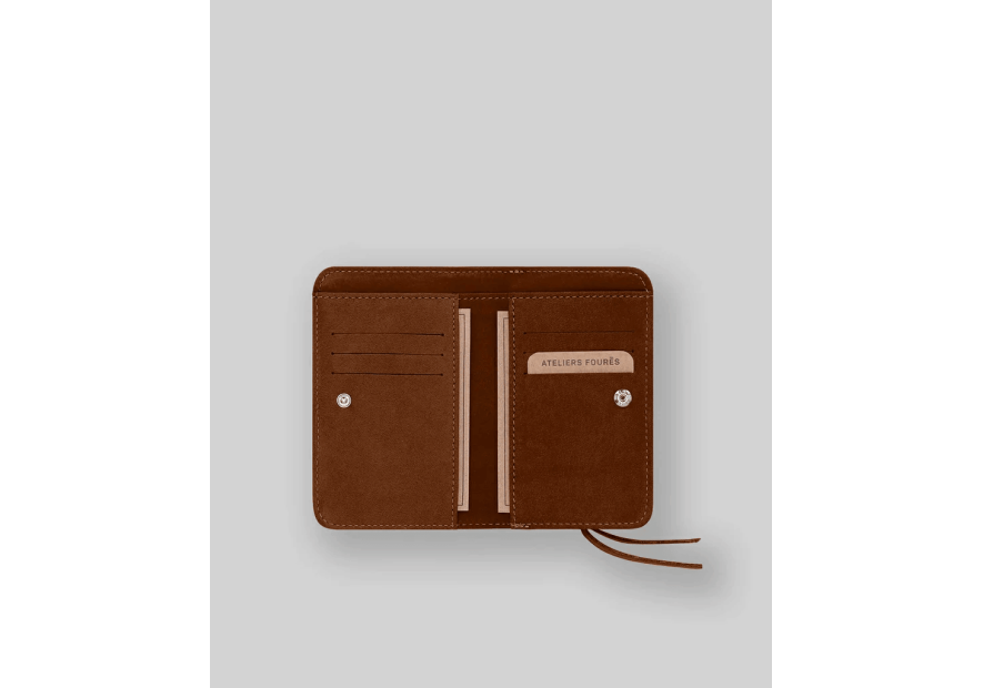 Les Ateliers Foures B53 portefeuille femme dos à dos baroudeuse m Portefeuille Homme