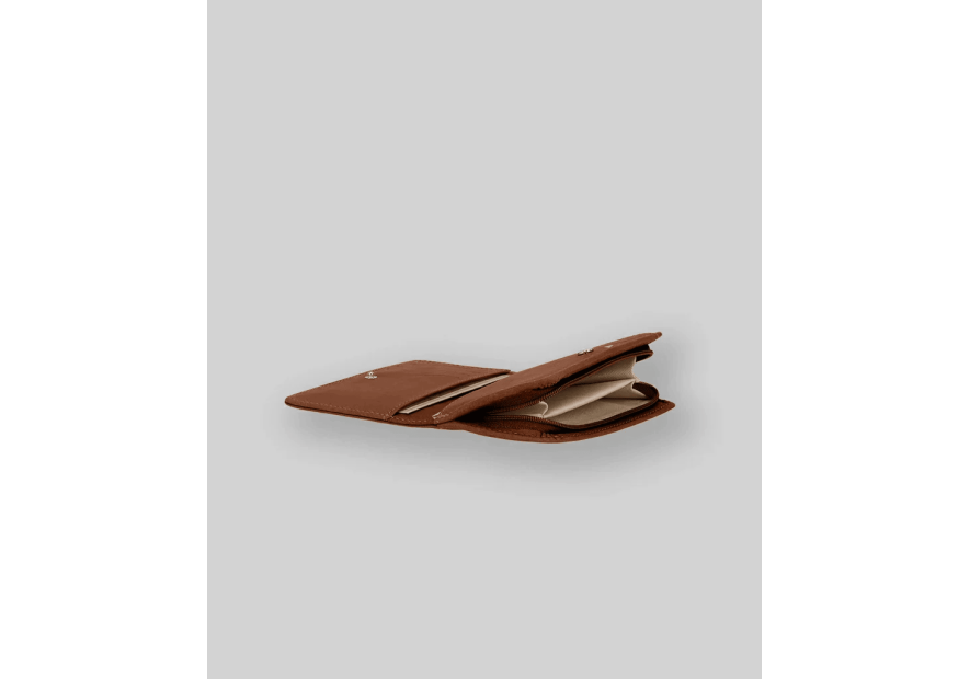 Les Ateliers Foures B53 - CUIR DE VACHETTE - FAUVE fourès-baroudeuse-portefeuille dos à dos Portefeuilles