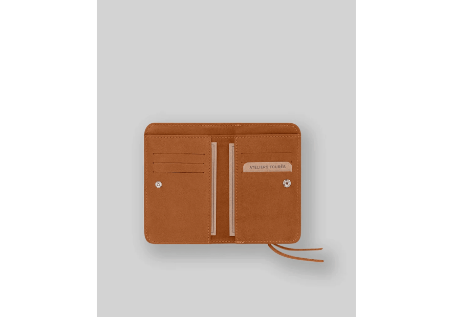 Les Ateliers Foures B53 portefeuille femme dos à dos baroudeuse m Portefeuille Homme