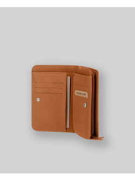 Les Ateliers Foures B53 - CUIR DE VACHETTE - LION portefeuille femme dos à dos baroudeuse m Portefeuille Homme