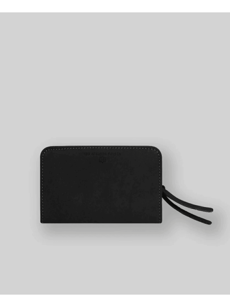 Les Ateliers Foures B53 - CUIR DE VACHETTE - NOIR portefeuille femme dos à dos baroudeuse m portefeuille-homme