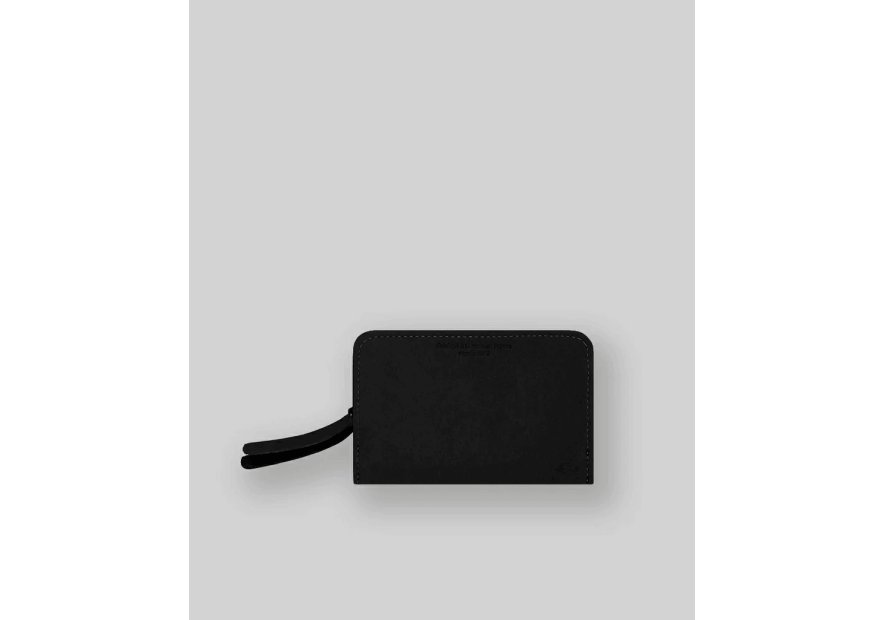 Les Ateliers Foures B53 - CUIR DE VACHETTE - NOIR portefeuille femme dos à dos baroudeuse m Portefeuille Homme