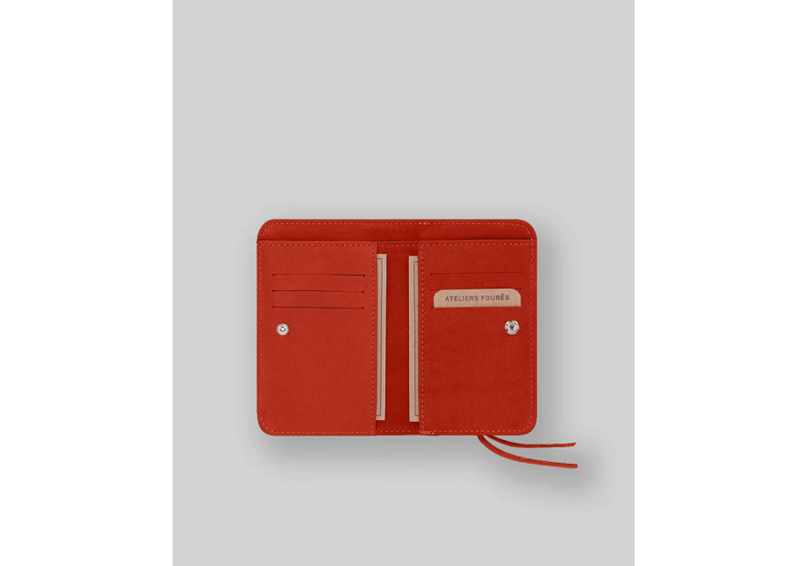 Les Ateliers Foures B53 portefeuille femme dos à dos baroudeuse m Portefeuille Homme