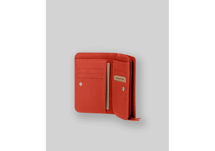 Les Ateliers Foures B53 portefeuille femme dos à dos baroudeuse m Portefeuille Homme