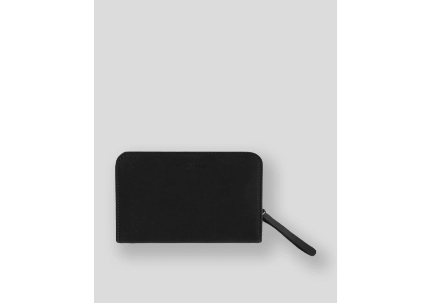 Les Ateliers Foures B63 - CUIR DE VACHETTE - NOIR portefeuille femme baroudeuse nereides Portefeuilles