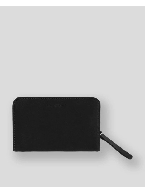 Les Ateliers Foures B63 - CUIR DE VACHETTE - NOIR portefeuille femme baroudeuse nereides portefeuille-homme