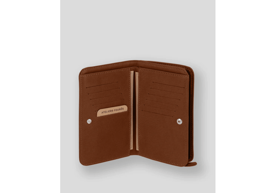 Les Ateliers Foures B63 portefeuille femme baroudeuse nereides Portefeuille Homme