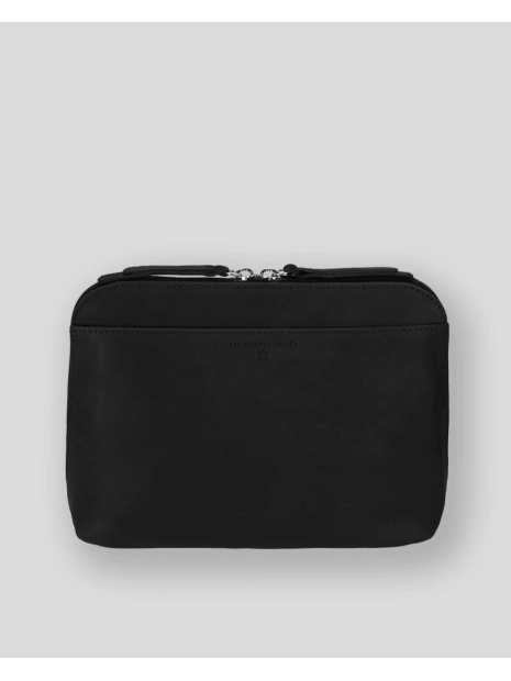 Les Ateliers Foures B729 - CUIR DE VACHETTE - NOIR fourès baroudeuse trotteur s sacs-a-mains