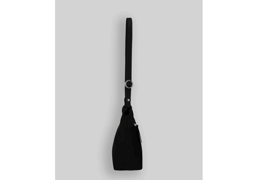 Les Ateliers Foures P100 - CUIR DE VACHETTE - NOIR les ateliers foures-pandore-petit  sac seau Sac porté main