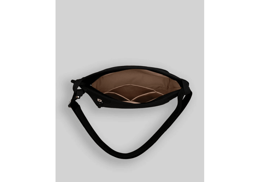 Les Ateliers Foures P100 - CUIR DE VACHETTE - NOIR les ateliers foures-pandore-petit  sac seau Sac porté main