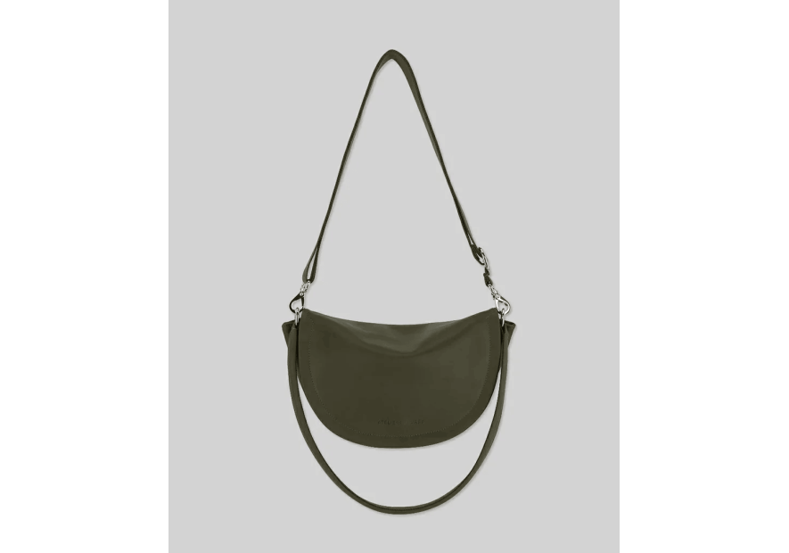 Les Ateliers Foures T300 - CUIR DE VACHETTE - KAKI les ateliers fourès- atalante- sac demi lune Sac business
