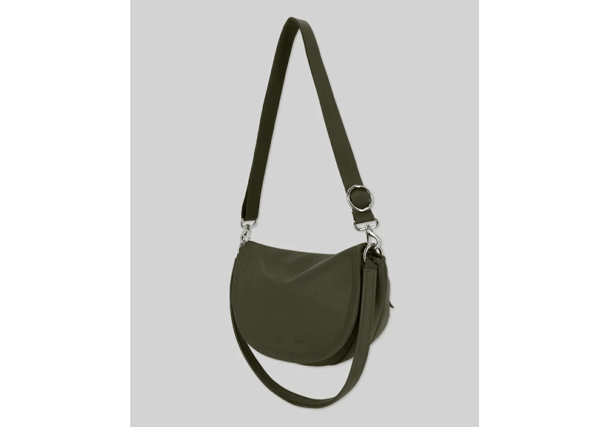 Les Ateliers Foures T300 - CUIR DE VACHETTE - KAKI les ateliers fourès- atalante- sac demi lune Sac business