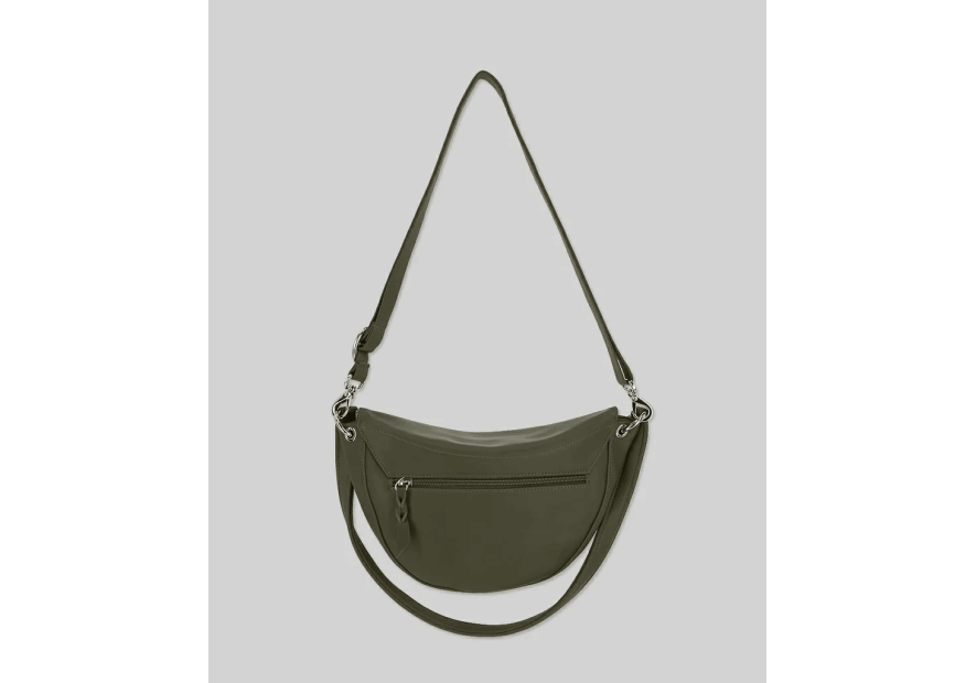 Les Ateliers Foures T300 - CUIR DE VACHETTE - KAKI les ateliers fourès- atalante- sac demi lune Sac business