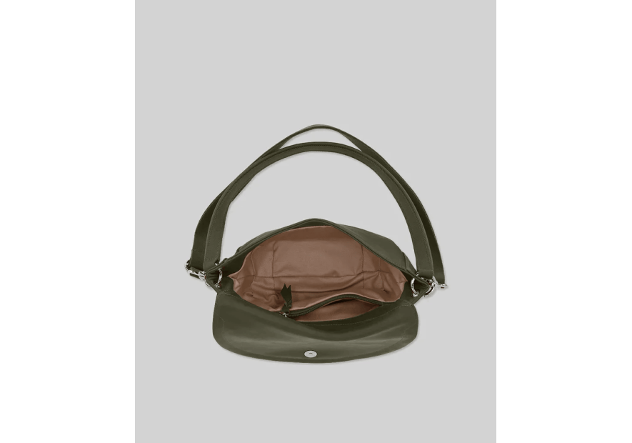 Les Ateliers Foures T300 - CUIR DE VACHETTE - KAKI les ateliers fourès- atalante- sac demi lune Sac business