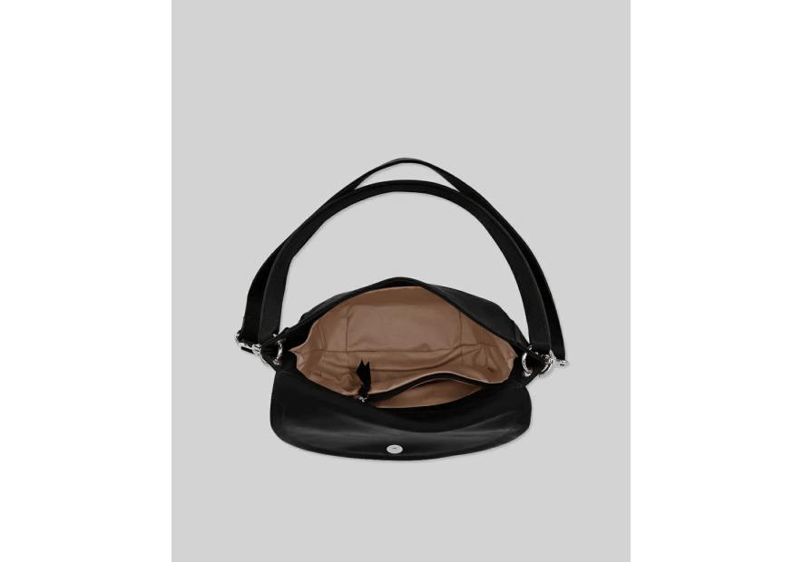 Les Ateliers Foures T300 - CUIR DE VACHETTE - NOIR les ateliers fourès- atalante- sac demi lune Sac business