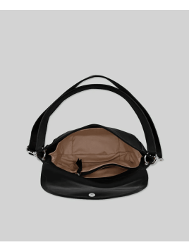 Les Ateliers Foures T300 - CUIR DE VACHETTE - NOIR les ateliers fourès- atalante- sac demi lune Sac business
