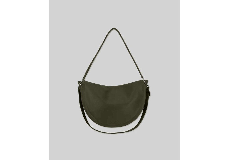 Les Ateliers Foures T500 - CUIR DE VACHETTE - KAKI les ateliers fourés- atalante- sac demi lune Sac business