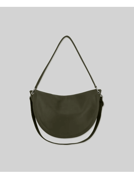 Les Ateliers Foures T500 - CUIR DE VACHETTE - KAKI les ateliers fourés- atalante- sac demi lune Sac business