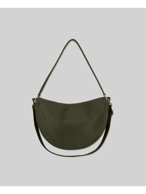 Les Ateliers Foures T500 - CUIR DE VACHETTE - KAKI les ateliers fourés- atalante- sac demi lune sacs-a-mains