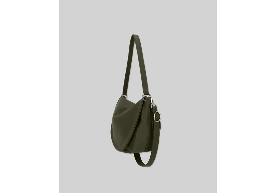Les Ateliers Foures T500 - CUIR DE VACHETTE - KAKI les ateliers fourés- atalante- sac demi lune Sac business