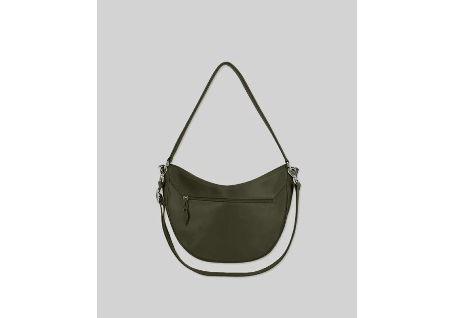 Les Ateliers Foures T500 - CUIR DE VACHETTE - KAKI les ateliers fourés- atalante- sac demi lune Sac business