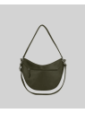 Les Ateliers Foures T500 - CUIR DE VACHETTE - KAKI les ateliers fourés- atalante- sac demi lune sacs-a-mains