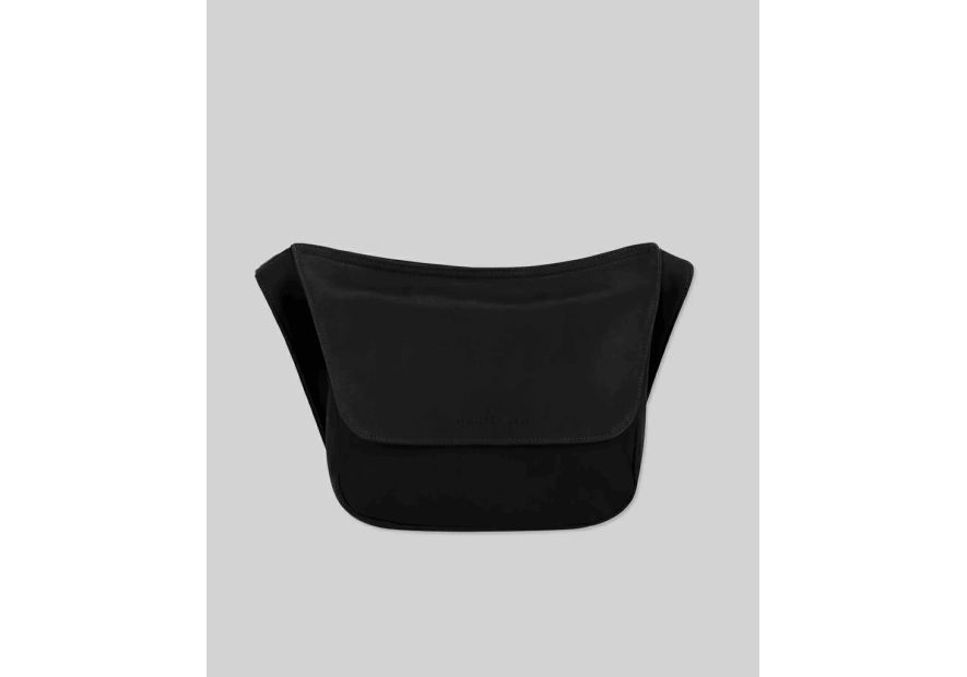 Les Ateliers Foures B114 - CUIR DE VACHETTE - NOIR sac rabat porté travers baroudeuse Sac business