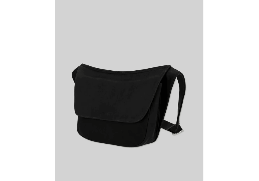 Les Ateliers Foures B114 - CUIR DE VACHETTE - NOIR sac rabat porté travers baroudeuse Sac business